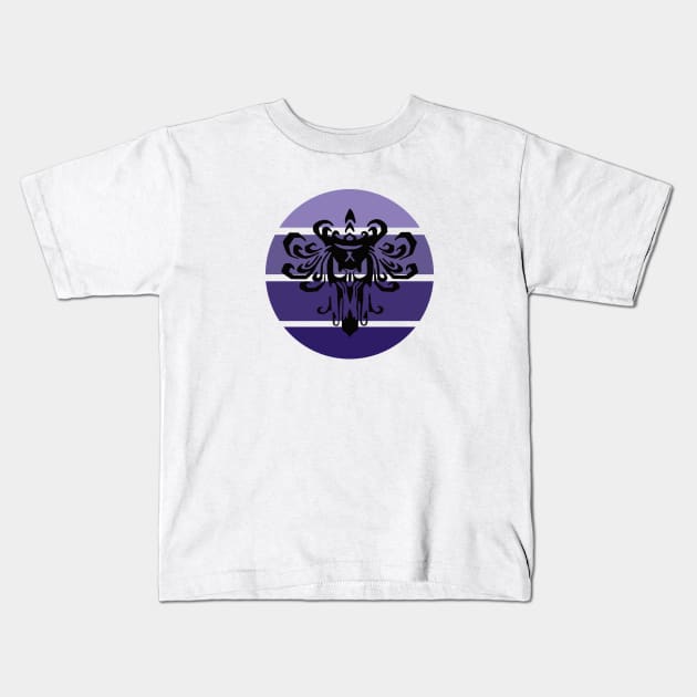 Strips within circle Haunted Mansion Kids T-Shirt by magicmirror